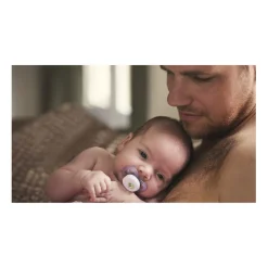 Hot Philips - 2 chupetes Ultra Start niña lila y amarillo (0-2m) Biberones Y Chupetes·Chupetes