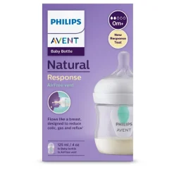 Philips - Biberón natural response airfree 125ml (0m+)*AVENT