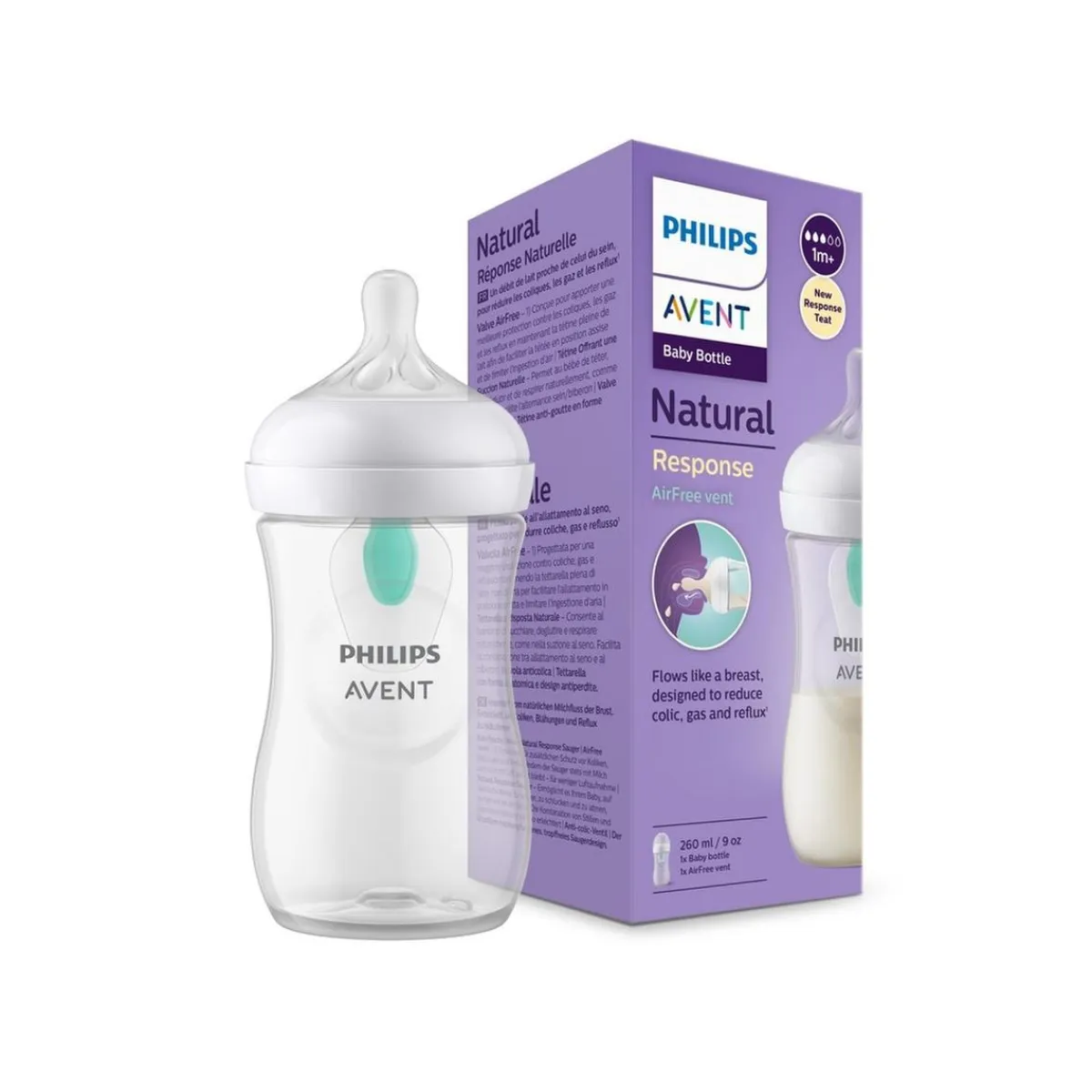 Best Philips - Biberón Natural Response AirFree 260ml (1m+) Biberones Y Chupetes·Biberones