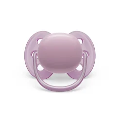Philips - Chupetes ultra suaves para bebés de 6-18 meses, morado/naranja (2 unidades)*AVENT Clearance