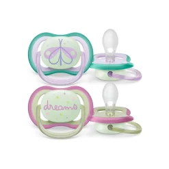 Philips - Chupetes ultra air night time 0-6 meses decoración mariposa/sueños*AVENT Best