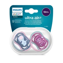 Philips - Chupetes ultra air 18+ meses azul/violeta*AVENT Sale