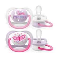 Hot Philips - Pack 2 chupetes ultra air collection 0-6m rosa - Mamá Biberones Y Chupetes·Chupetes
