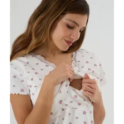 Hot Pijama Corto Premamá con Estampado Floral Premamá·Íntimo Y Noche|Íntimo Y Noche·Pijamas Y Camisones