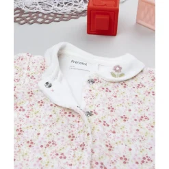 Pijama de bebé en terciopelo con estampado floral*Prenatal Outlet
