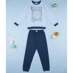 Outlet Pijama dos piezas niño azul noche soccer Descanso Y Ropa Interior·Infantil 2-10 Años