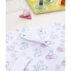 Clearance Pijama enterizo blanco con conejitos para niña Descanso Y Ropa Interior·Bebé 3-36 Meses