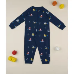 Sale Pijama niño azul con excavadoras Descanso Y Ropa Interior·Bebé 3-36 Meses