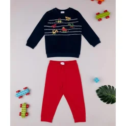 Outlet Pijama niño azul/rojo coche Descanso Y Ropa Interior·Bebé 3-36 Meses