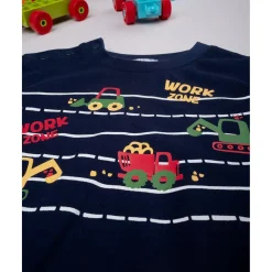 Outlet Pijama niño azul/rojo coche Descanso Y Ropa Interior·Bebé 3-36 Meses