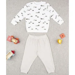 Pijama niño beige autos allover*Prenatal Best