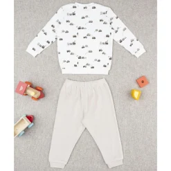 Pijama niño beige autos allover*Prenatal Best