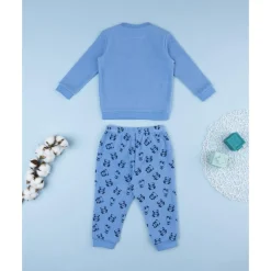 Discount Pijama polar azul de niño con panda Descanso Y Ropa Interior·Bebé 3-36 Meses