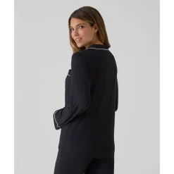 Pijama premamá negro de dos piezas con bolsillo*Prenatal Best