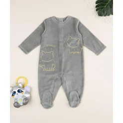 Clearance Pijama verde oscuro de terciopelo con leoncitos Ropa Y Accesorios·Peleles|Recién Nacido·Ropa Y Accesorios