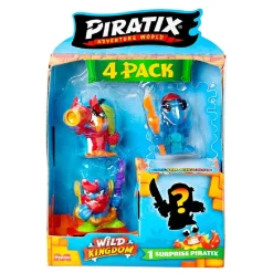 Hot Piratix Wild Kingdom - Pack 4 figuras (Varios Modelos) Figuras De Acción