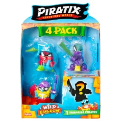 Hot Piratix Wild Kingdom - Pack 4 figuras (Varios Modelos) Figuras De Acción