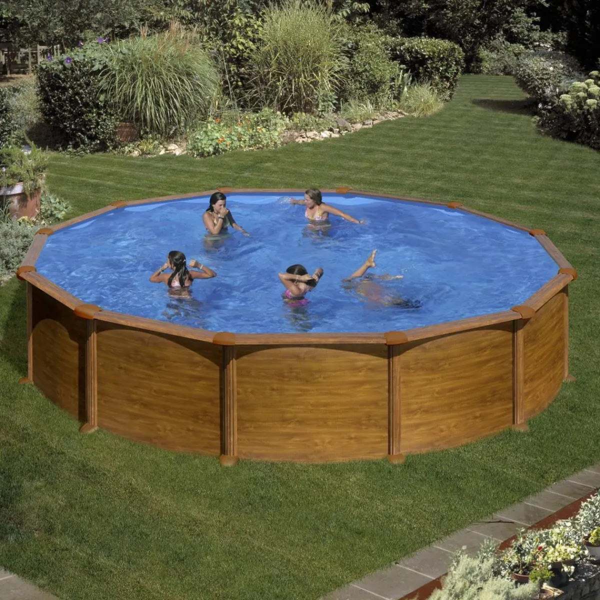 Piscina redonda Mauritius 550 x 132 cm*GRE Hot