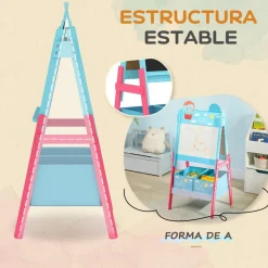 Sale Pizarra 2 en 1 con cajas de tela Azul Arte Y Manualidades