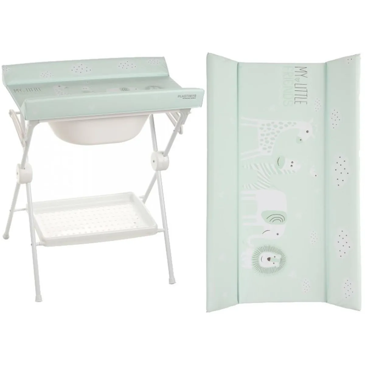 - Bañera Plegable Lea Safari Menta*PLASTIMYR Sale