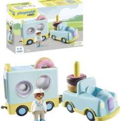 - Camión de donut con función de apilado y clasificación ㅤ*PLAYMOBIL Hot