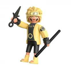 Discount - Figura Naruto con camisa amarilla y bastón ㅤ Juguetes De Construcción