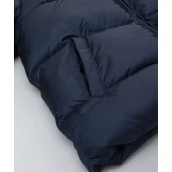 Plumífero azul con capucha para niño*Prenatal Sale