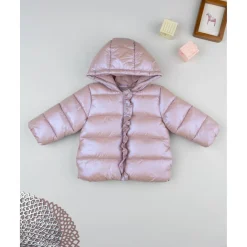 Plumífero rosa laminado para niña Niña·Bebé Niña 3-36 Meses|Bebé Niña 3-36 Meses·Abrigos Y Plumíferos