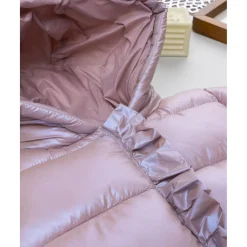 Plumífero rosa laminado para niña Niña·Bebé Niña 3-36 Meses|Bebé Niña 3-36 Meses·Abrigos Y Plumíferos