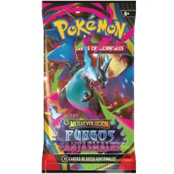 Pokémon - Megaevolución Fuegos Fantasmales - Sobre cartas coleccionables en español (Varios modelos)*BANDAI Outlet