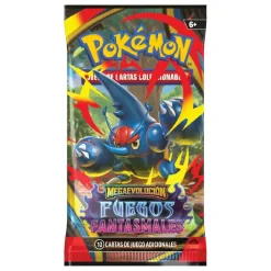 Pokémon - Megaevolución Fuegos Fantasmales - Sobre cartas coleccionables en español (Varios modelos)*BANDAI Outlet