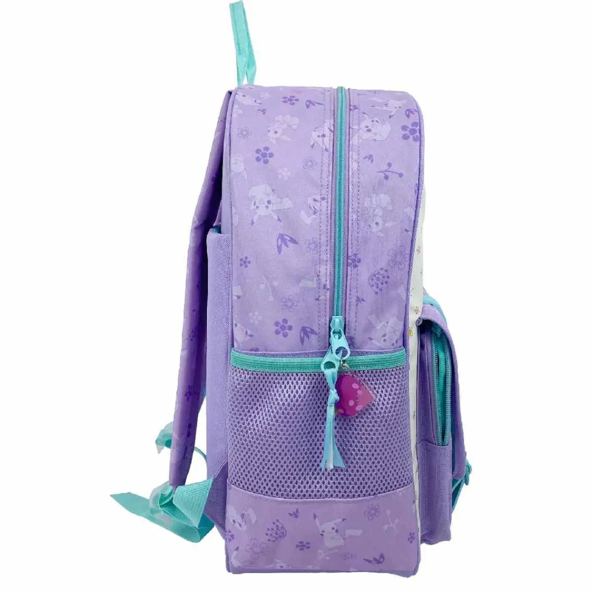 Pokémon - Mochila 42 cm adaptable a carro - Colección Flowers Material Escolar