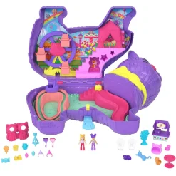 Hot Polly Pocket - Cofre Gatito Piñata Coleccionables Y Mini Mundos