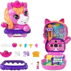 New Polly Pocket - Estuche animal Pocket World (Varios modelos) Coleccionables Y Mini Mundos