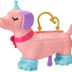 Hot Polly Pocket - Fiesta de cachorros Coleccionables Y Mini Mundos