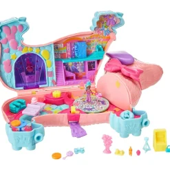 Hot Polly Pocket - Fiesta de cachorros Coleccionables Y Mini Mundos