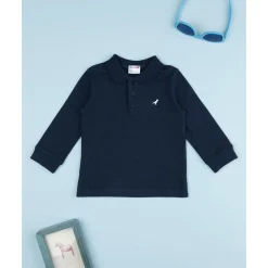 Discount Polo de niño azul marino de manga larga Niño·Bebé Niño 3-36 Meses|Bebé Niño 3-36 Meses·Camisas Y Camisetas