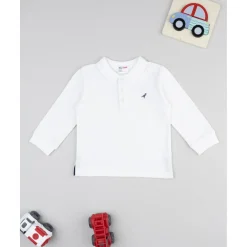 Polo niño blanca manga larga*Prenatal Best