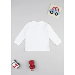 Polo niño blanca manga larga*Prenatal Best