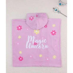Poncho de playa con capucha para niña – Unicornio*Prenatal Clearance
