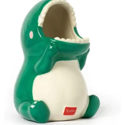 Discount Portalápices de cerámica de escritorio, pintado a mano, tema Dino ㅤ Estilo De Vida