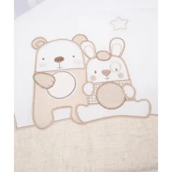 New Protector de cuna con detalles en beige Recién Nacido·Ropa De Cama|Ropa De Cama·Protectores