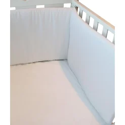 Protector de cuna de algodón blanco*Prenatal Discount
