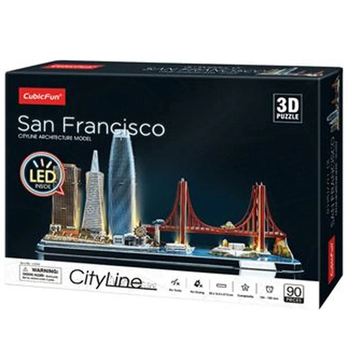 Outlet Puzzle 3D City Line Led (Varios modelos) Juegos Y Puzzles