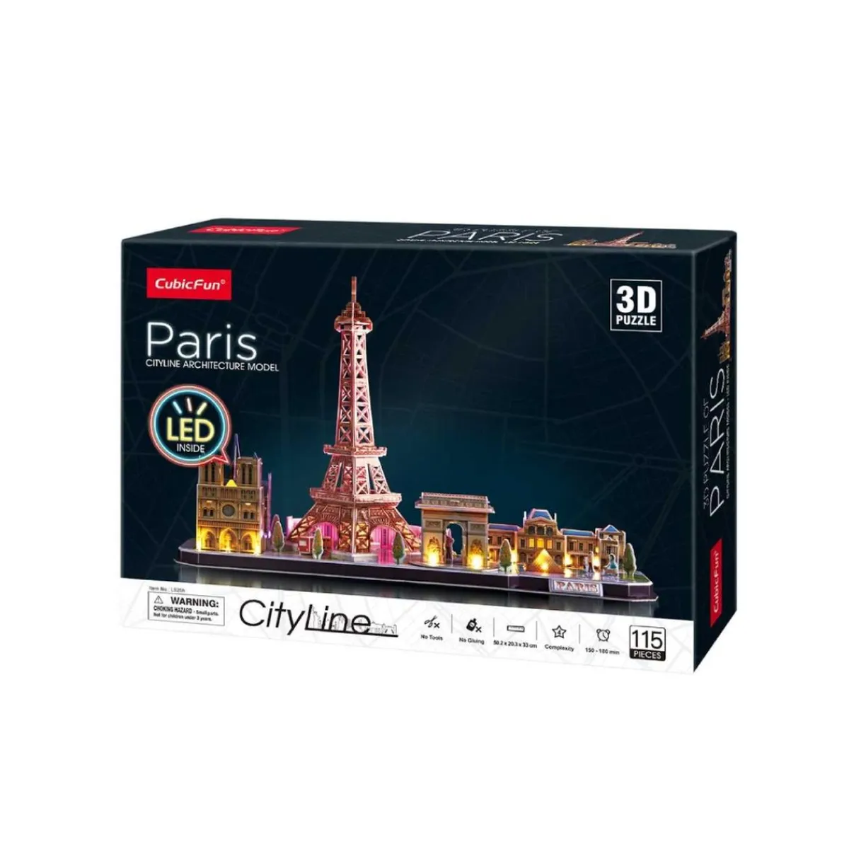 Outlet Puzzle 3D City Line Led (Varios modelos) Juegos Y Puzzles