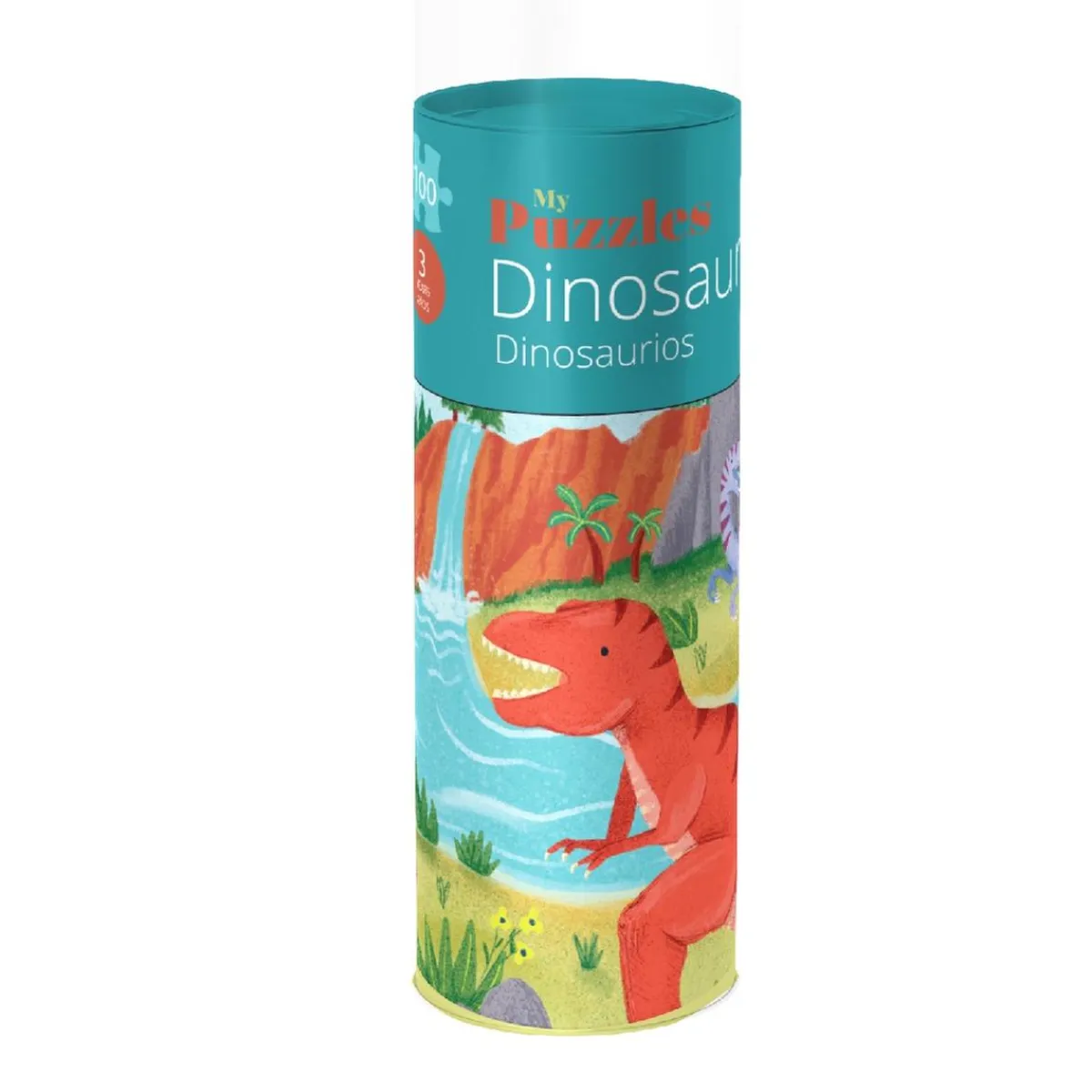Puzzle de tubo de dinosaurios (100 piezas)*OLIVO Hot