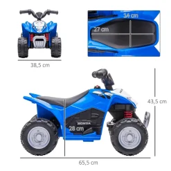 Online Quad eléctrico Honda azul Vehículos De Batería O A Pedales