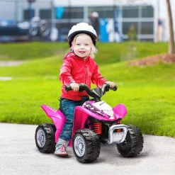 Quad eléctrico Honda rosa*Homcom Clearance