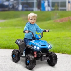 Discount Quad eléctrico para niños Azul y Negro Vehículos De Batería O A Pedales