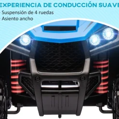 Discount Quad eléctrico para niños Azul y Negro Vehículos De Batería O A Pedales